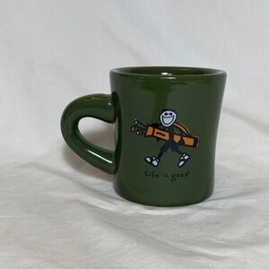 Life Is Good Dark Green Mug with Golfer and “Do what you like-Like what you do”